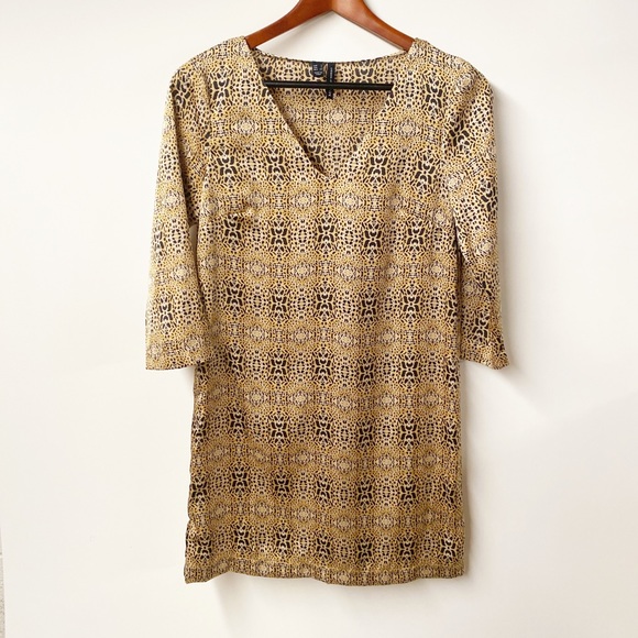 MNG BY Mango Tiger Print Dress Size 4 - Picture 1 of 4